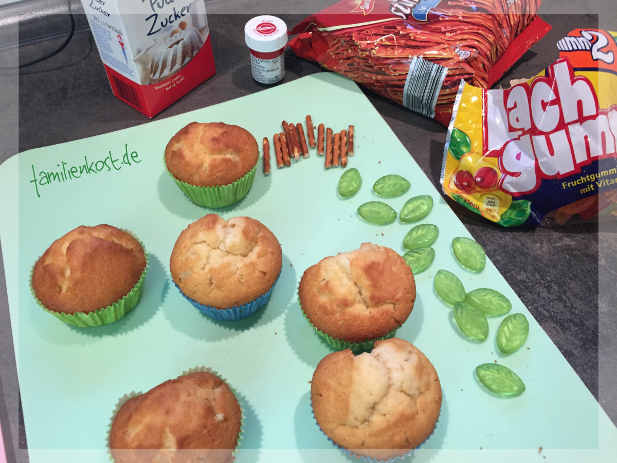 Rezept für Apfelmuffins ohne Ei, die wie Äpfel aussehen