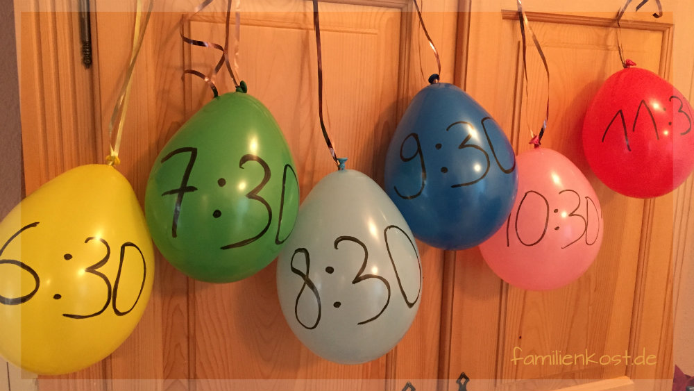 Countdown Luftballons für die Silvester-Party