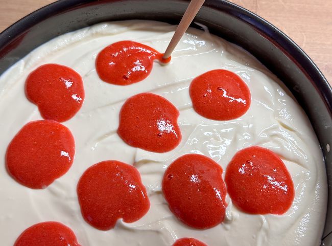 Erdbeer Cheesecake zubereiten