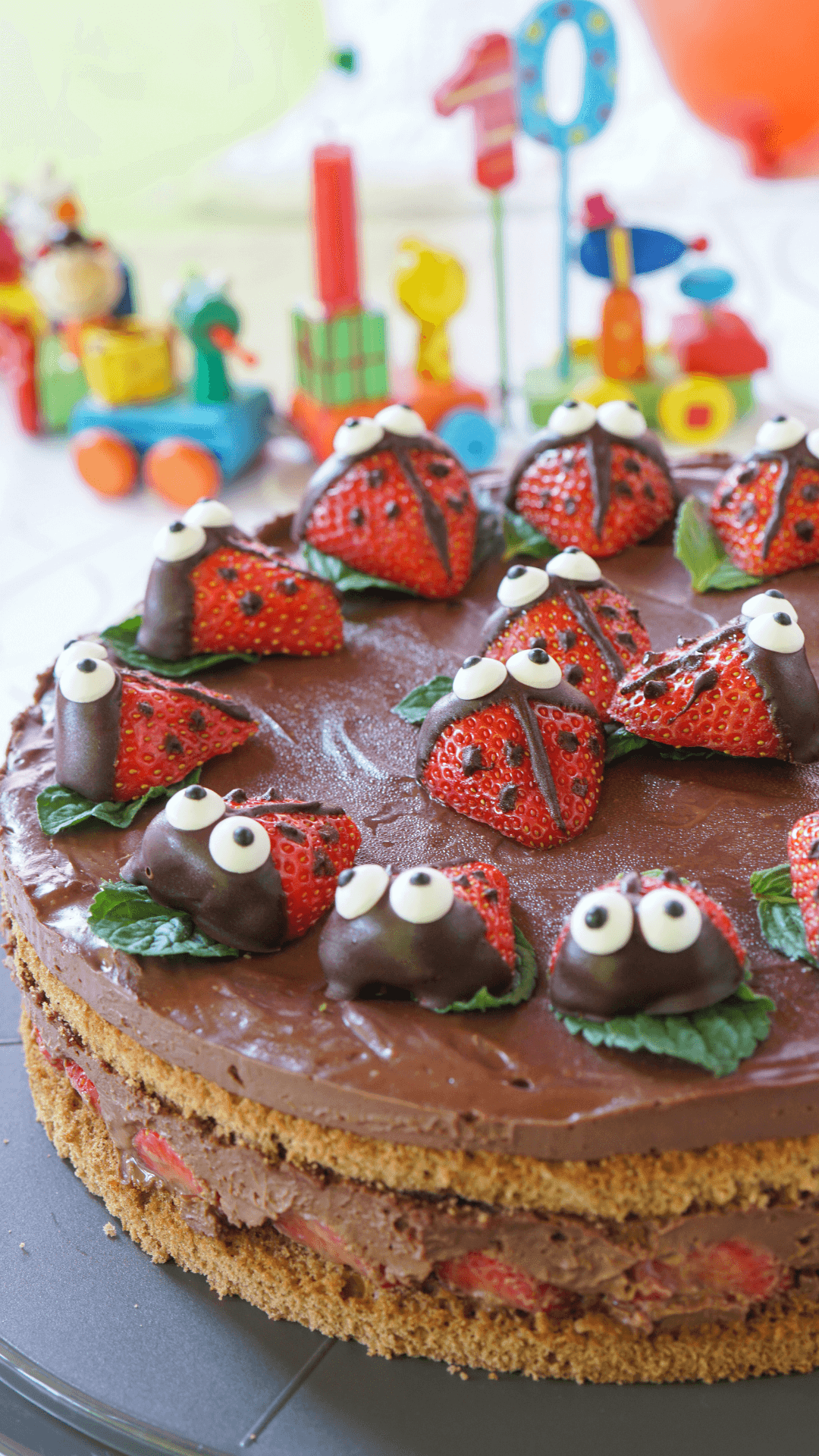Erdbeer-Nougat-Torte