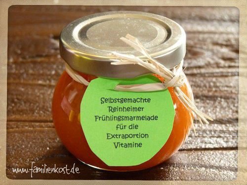 Rezept für Orangen Möhren Marmelade zu Ostern