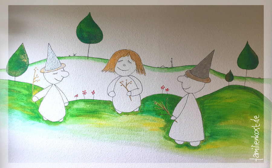 Kinderzimmer wandgestaltung: wandbemalung für kinder