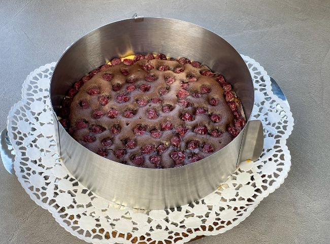 Rotkäppchen Kuchen mit Tortenring