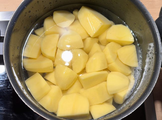 Vegane Kartoffelsuppe Kartoffeln kochen
