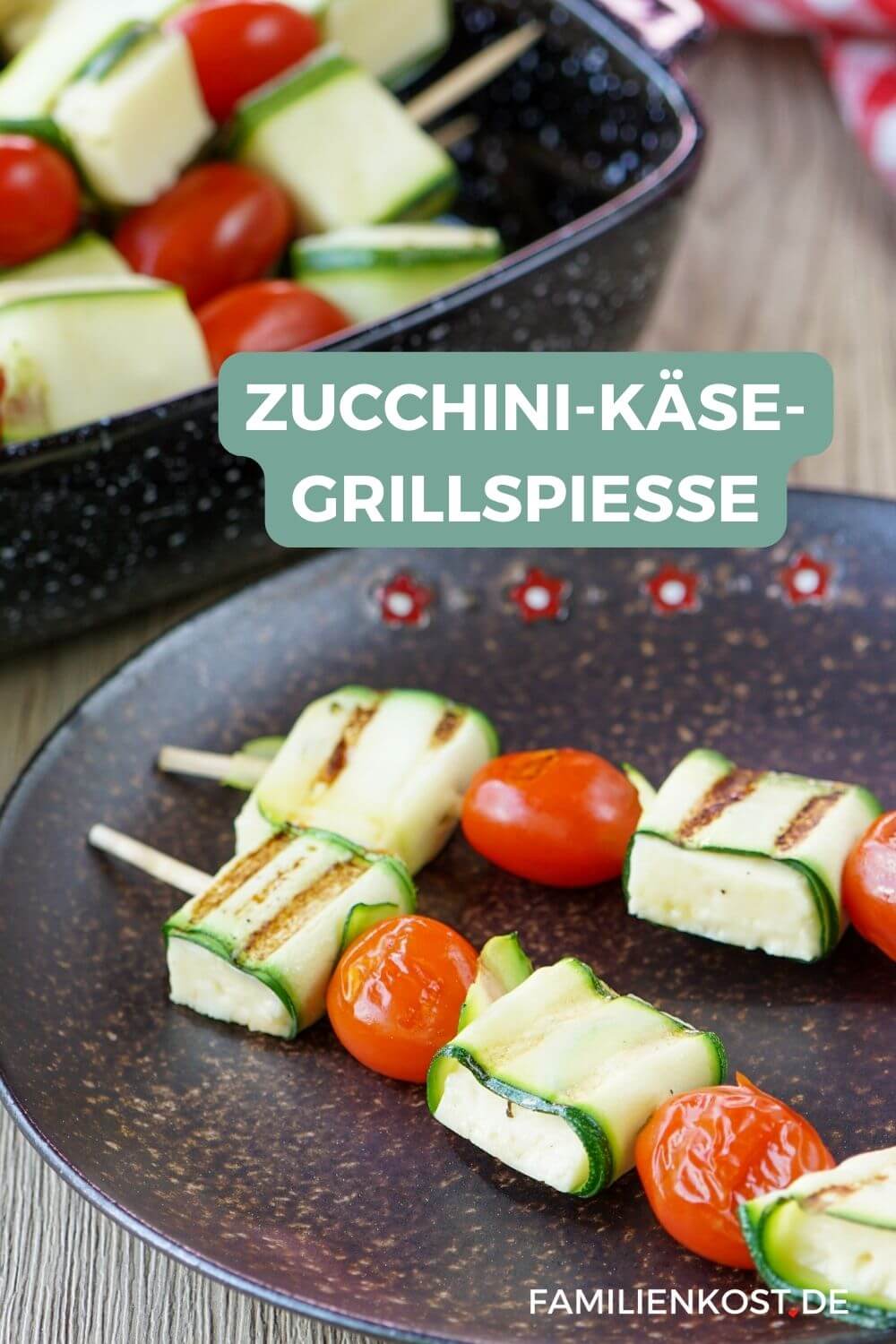 Zucchini-Käse-Spieße