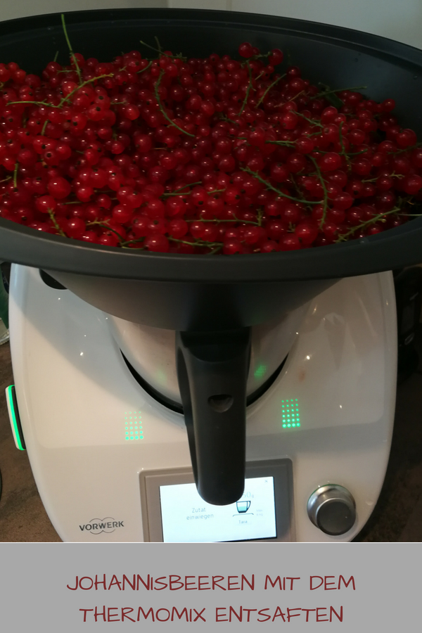 Johannisbeeren mit dem Thermomix entsaften