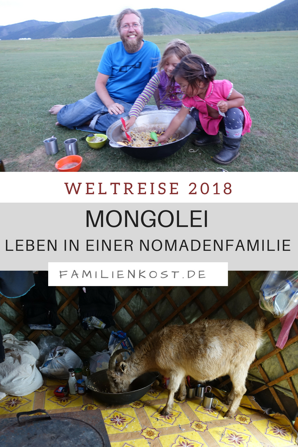 Mongolei Nomadenfamilie