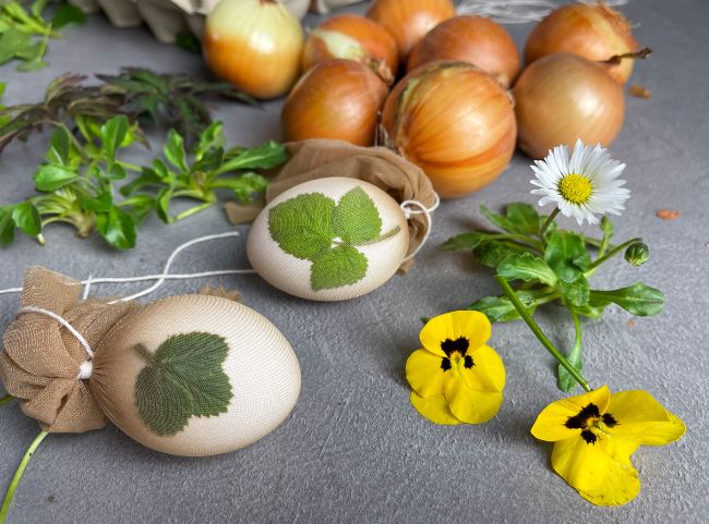 Ostereier Blüten Dekor Ostereier Blüten Dekor