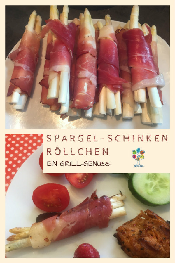 Spargel-Schinken-Rölllchen vom Grill