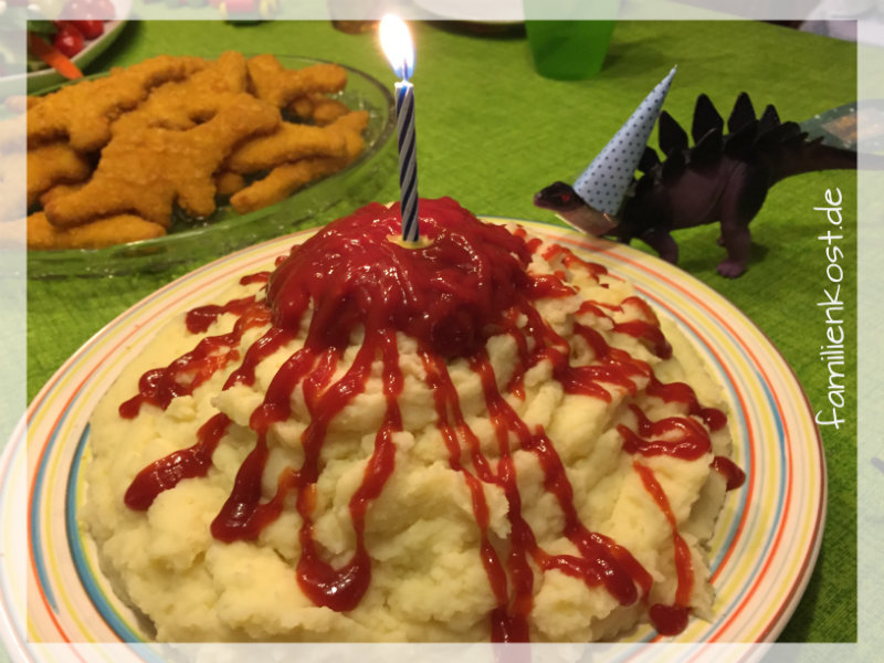 Abendessen Kindergeburtstag Dinoparty