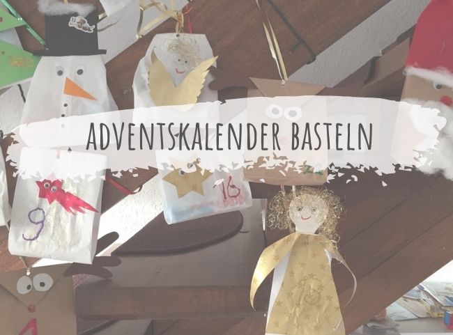 Adventskalender aus Butterbrottüten basteln