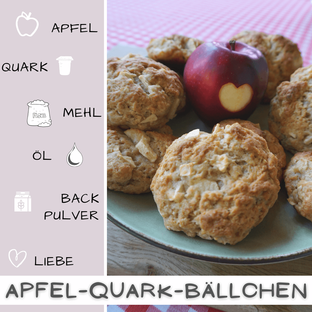 Apfeltaler mit Quark