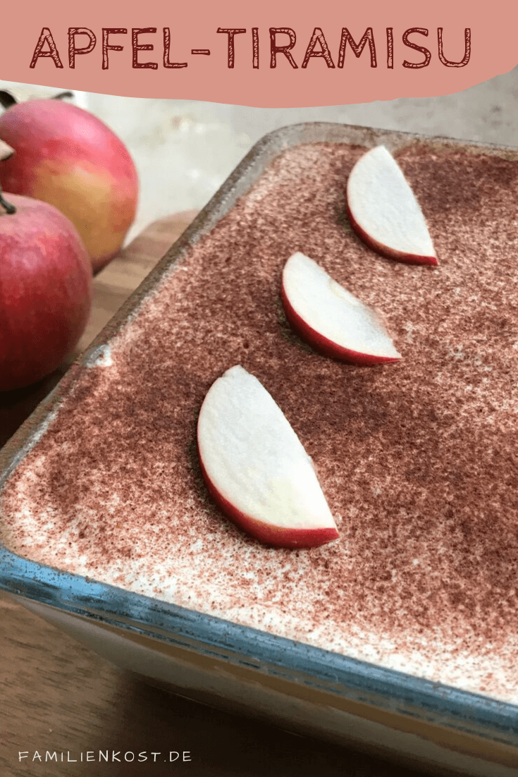 Apfel Tiramisu Rezept mit Löffelbiskuits und Quark Apfel Tiramisu Rezept mit Löffelbiskuits und Quark