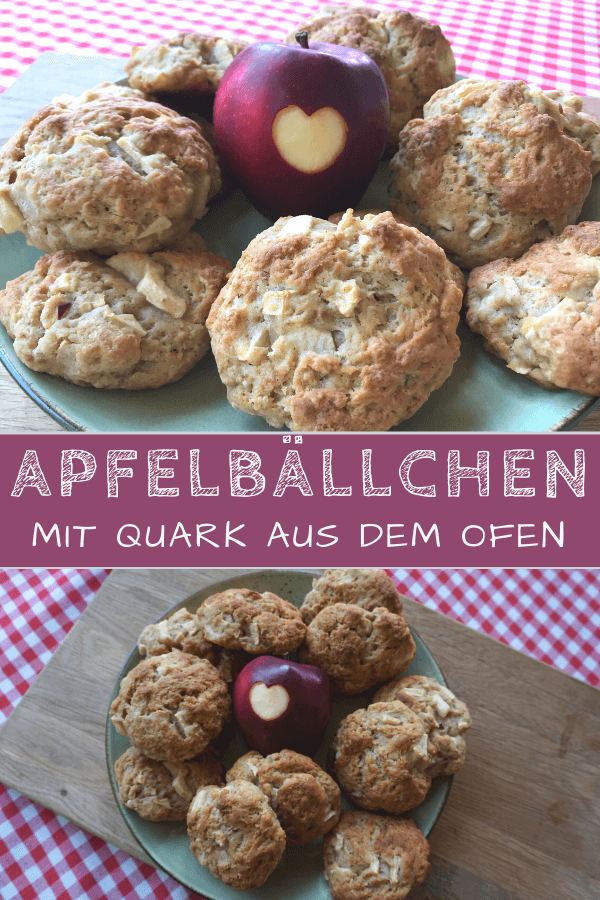 Apfelbällchen mit Quark aus dem Ofen Apfelbällchen mit Quark aus dem Ofen