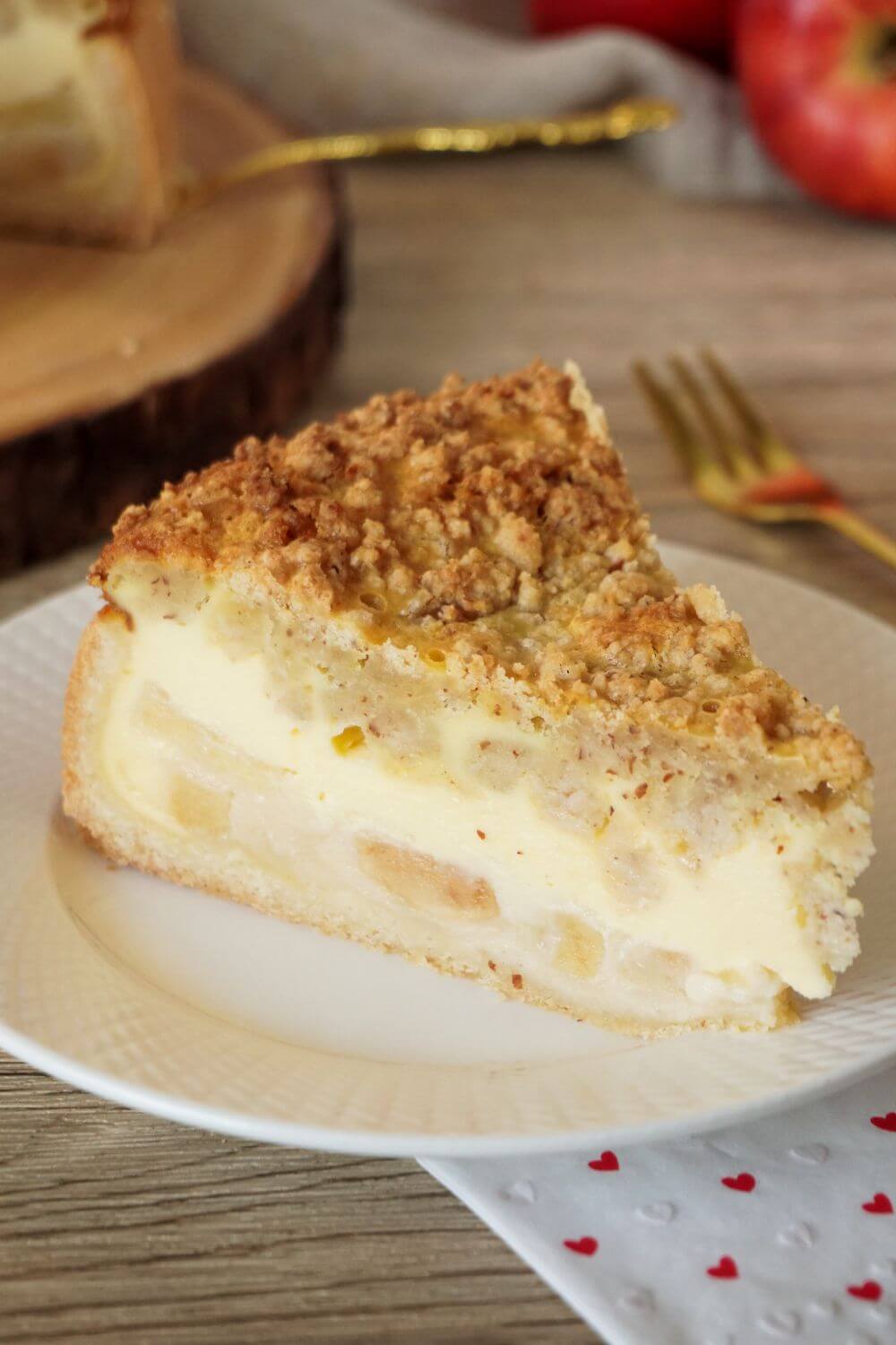 Apfelkuchen mit Pudding Apfelkuchen mit Pudding