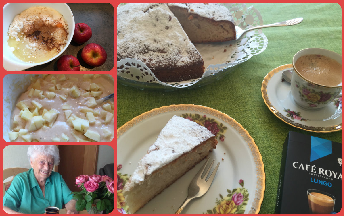 Apfelkuchen nach Omas Art und Cafe Royal Apfelkuchen nach Omas Art