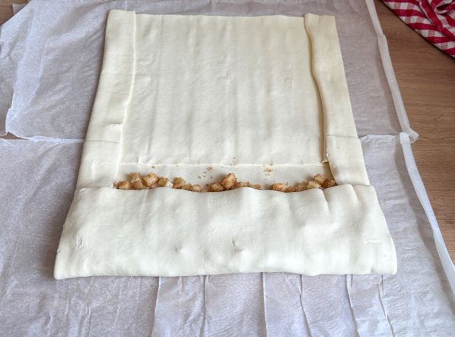 Schneller Apfelstrudel mit Blätterteig