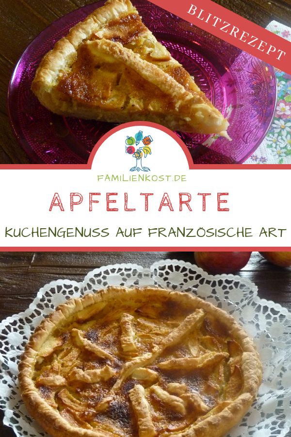 Apfeltarte mit Blätterteig Apfeltarte mit Blätterteig
