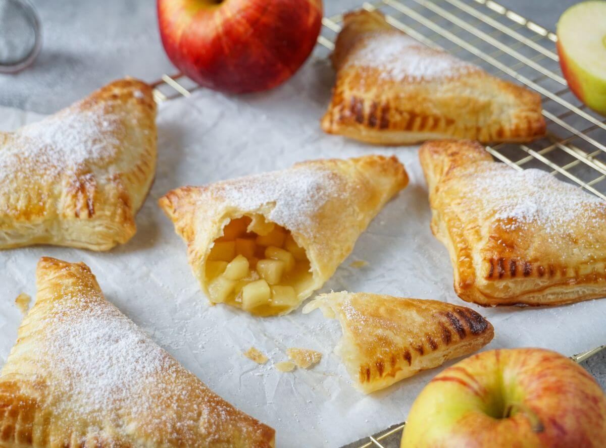 Apfeltaschen mit Blätterteig Apfeltaschen mit Blätterteig