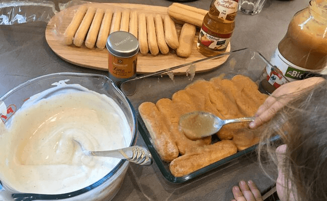 Kinderrezept Apfeltiramisu