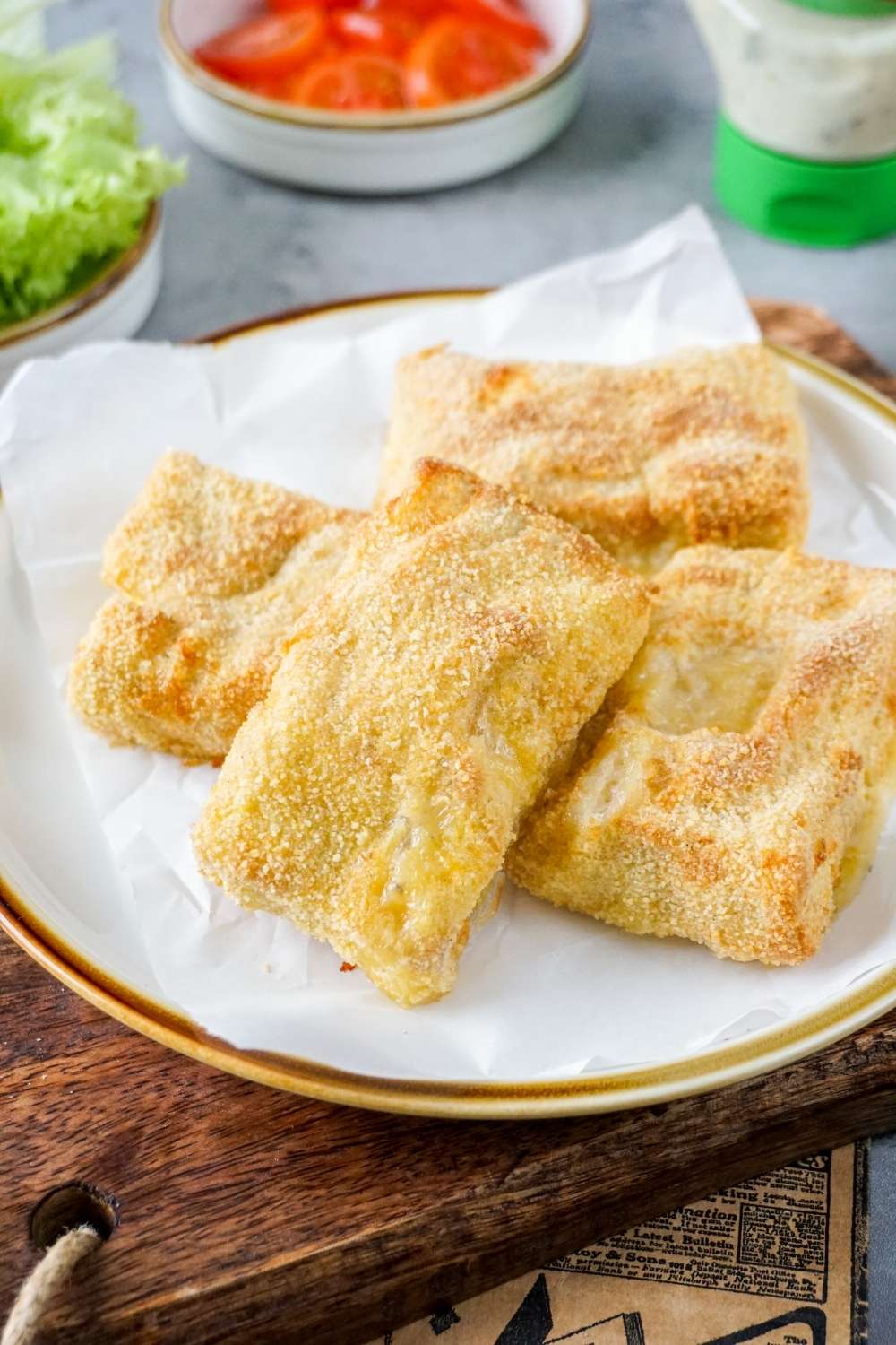 Backfisch aus der Heißluftfritteuse Backfisch aus der Heißluftfritteuse