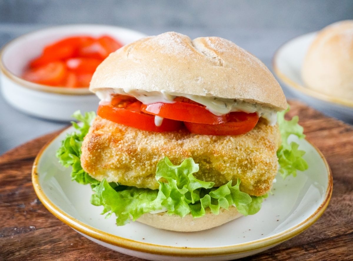 Backfisch-Brötchen aus der Heißluftfritteuse