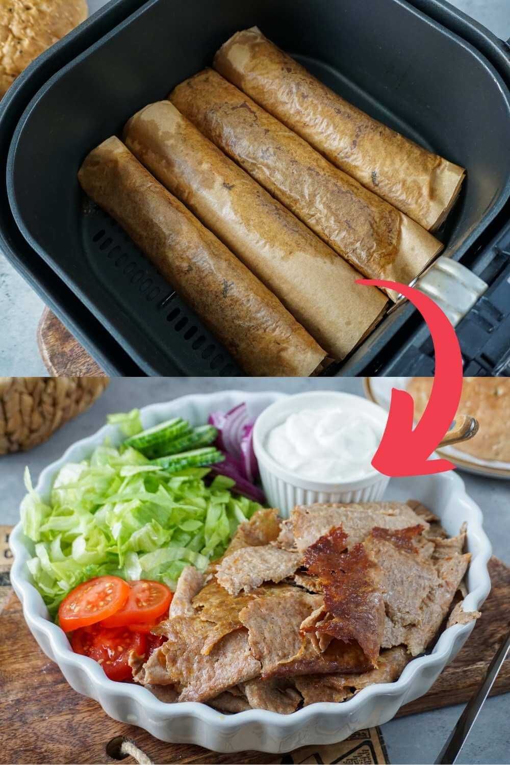 Backpapier-Döner aus der Heißluftfritteuse - Lohnt sich der Hype?