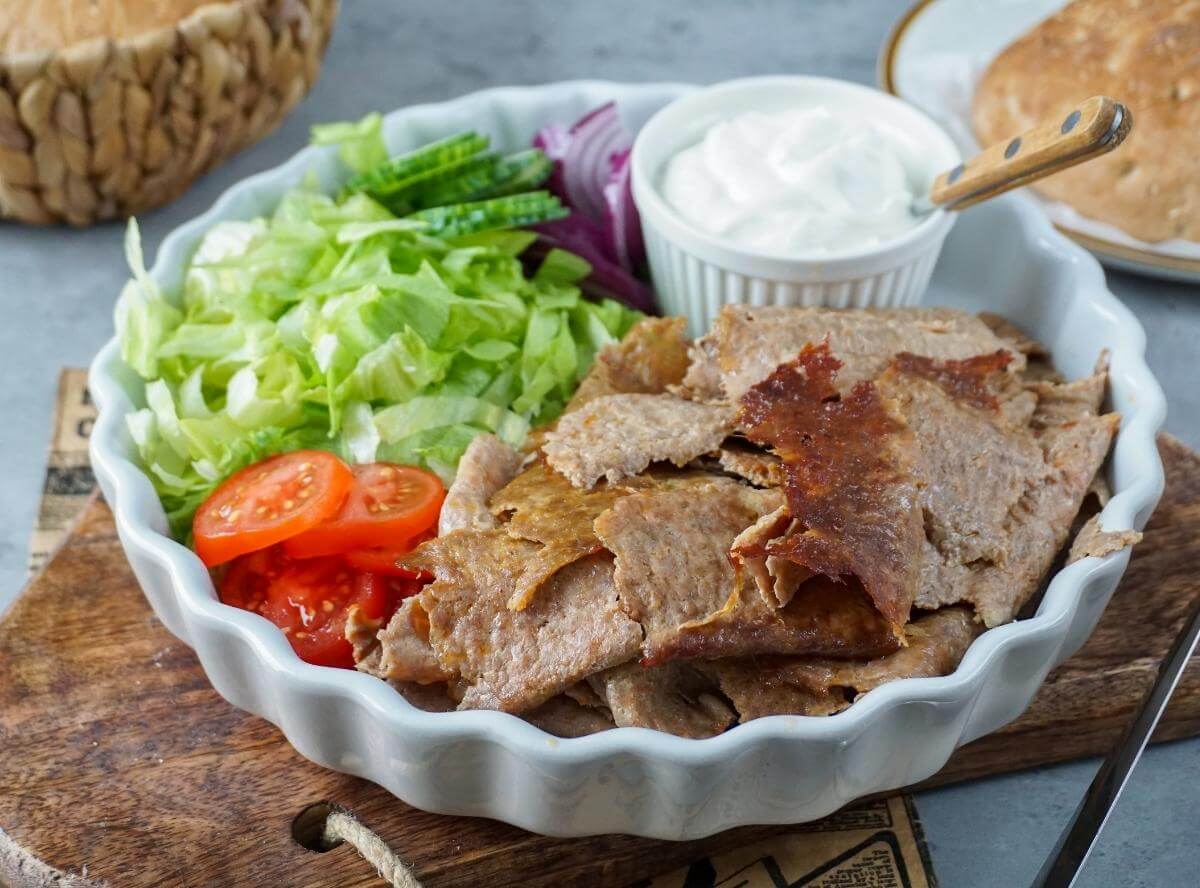 Backpapier-Döner aus der Heißluftfritteuse