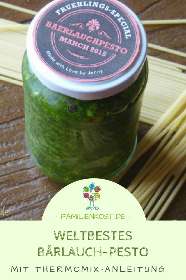 Bärlauchpesto selber machen mit Rezept für Thermomix oder Pürierstab Babybrei mit Spargel