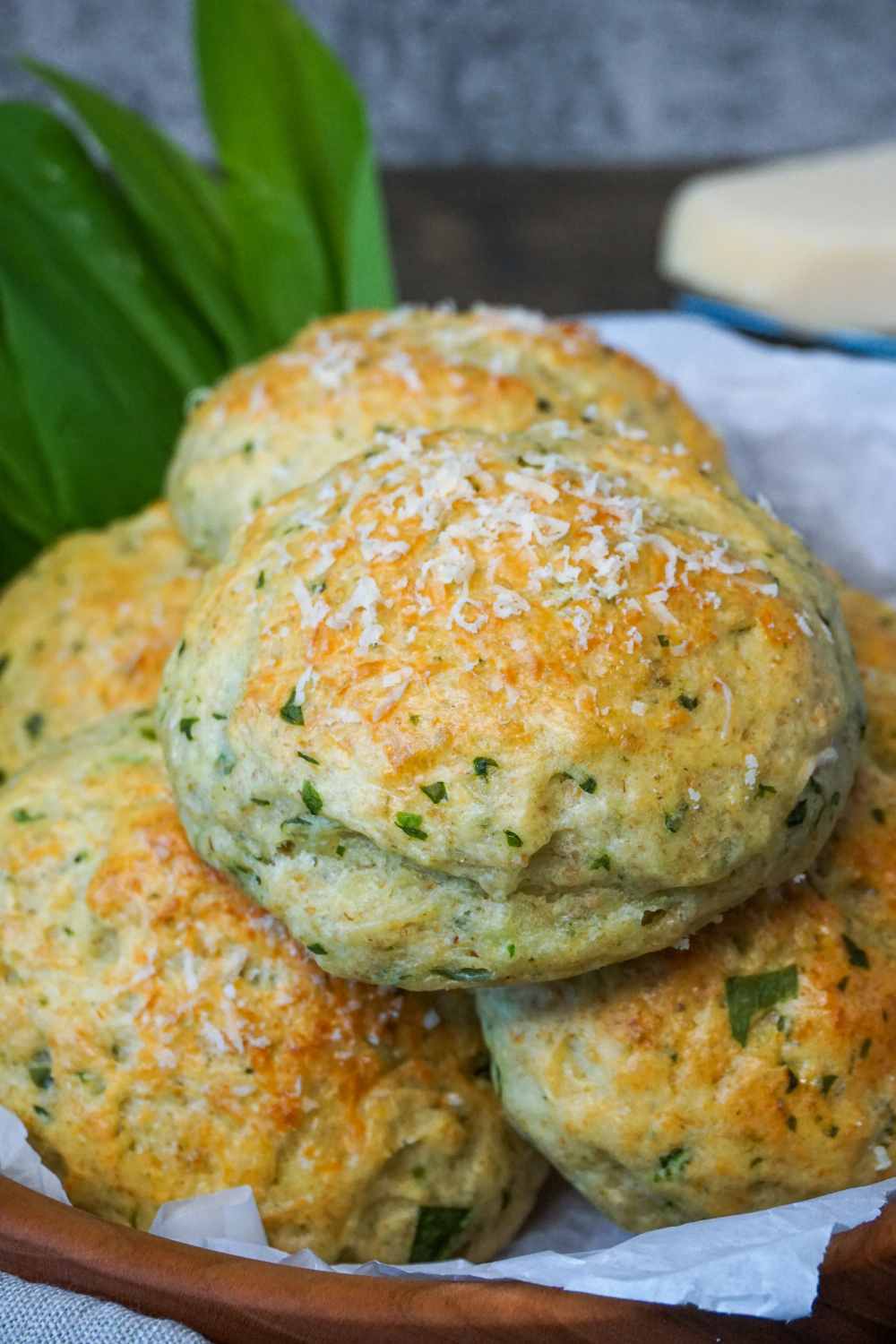 Bärlauchbrötchen ohne Hefe