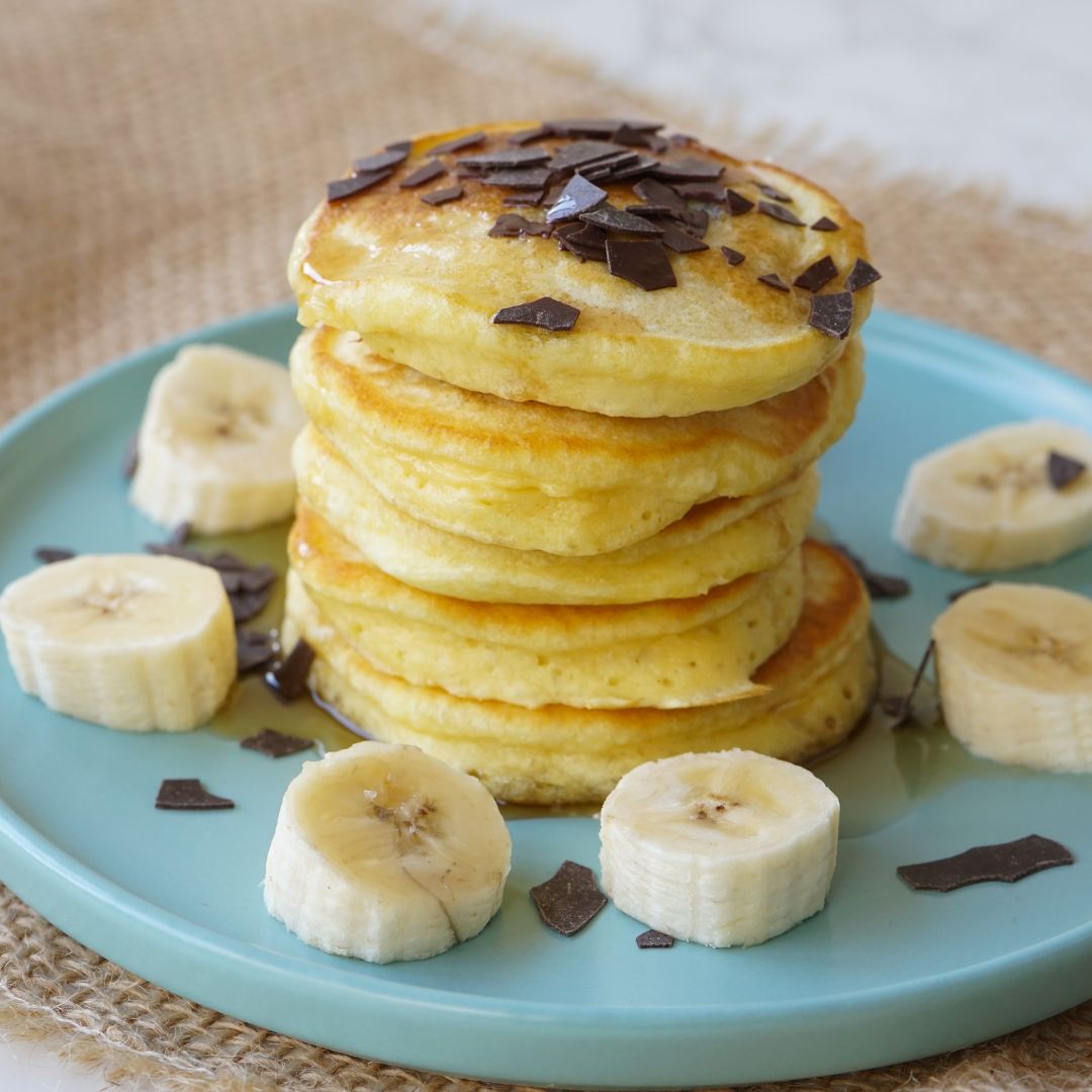 Bananen Pancakes backen
