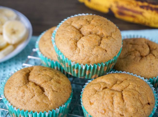 Bananenmuffins ohne Zucker