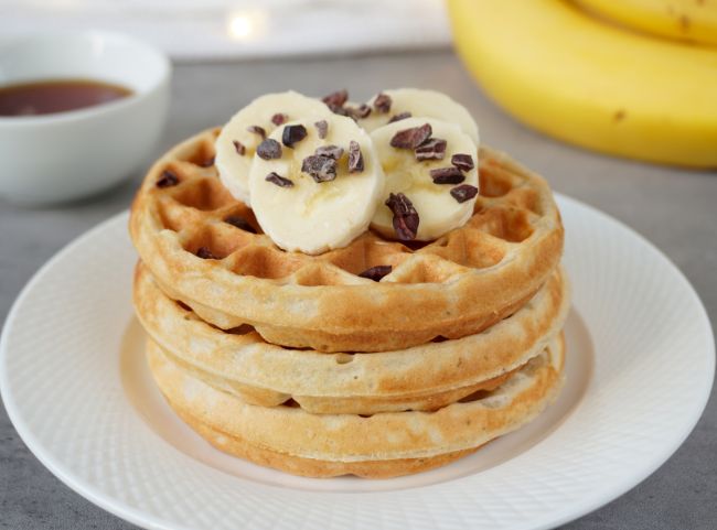 Bananenwaffeln ohne Ei