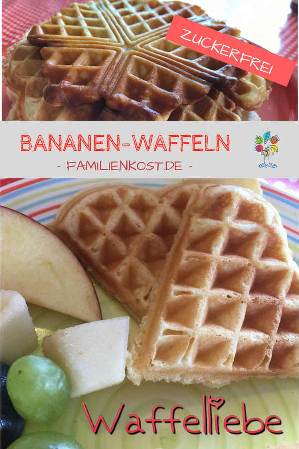 vegane-bananenwaffeln-ohne-zuckerl Vegane Bananenwaffeln ohne Zucker für Kinderl