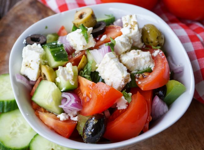 Bauernsalat mit Feta