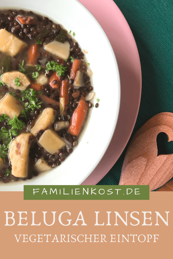Vegetarischer Linseneintopf mit Belugalinsen Vegetarischer Linseneintopf mit Belugalinsen