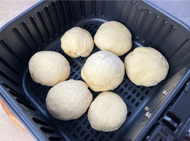 Berliner in der Heißluftfritteuse backen