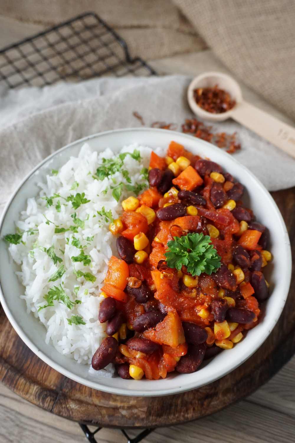 Veganes Chili sin Carne