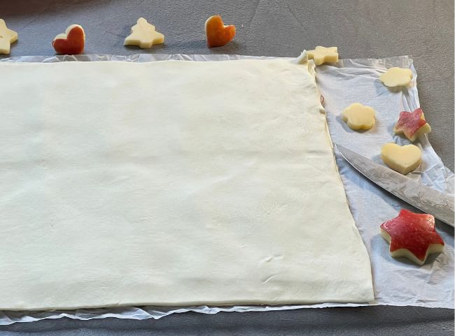 Blätterteig Tannenbaum Spieße backen