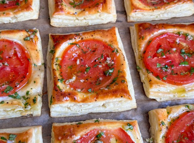 Blätterteig Tomaten