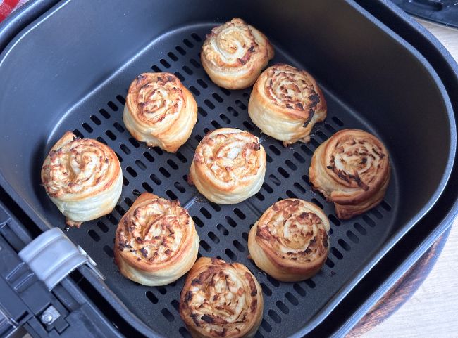 Blätterteigschnecken Airfryer