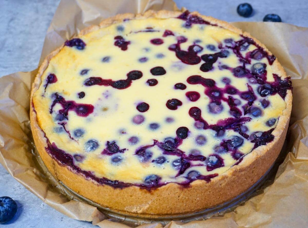 Blaubeerkuchen mit Schmand-Guss