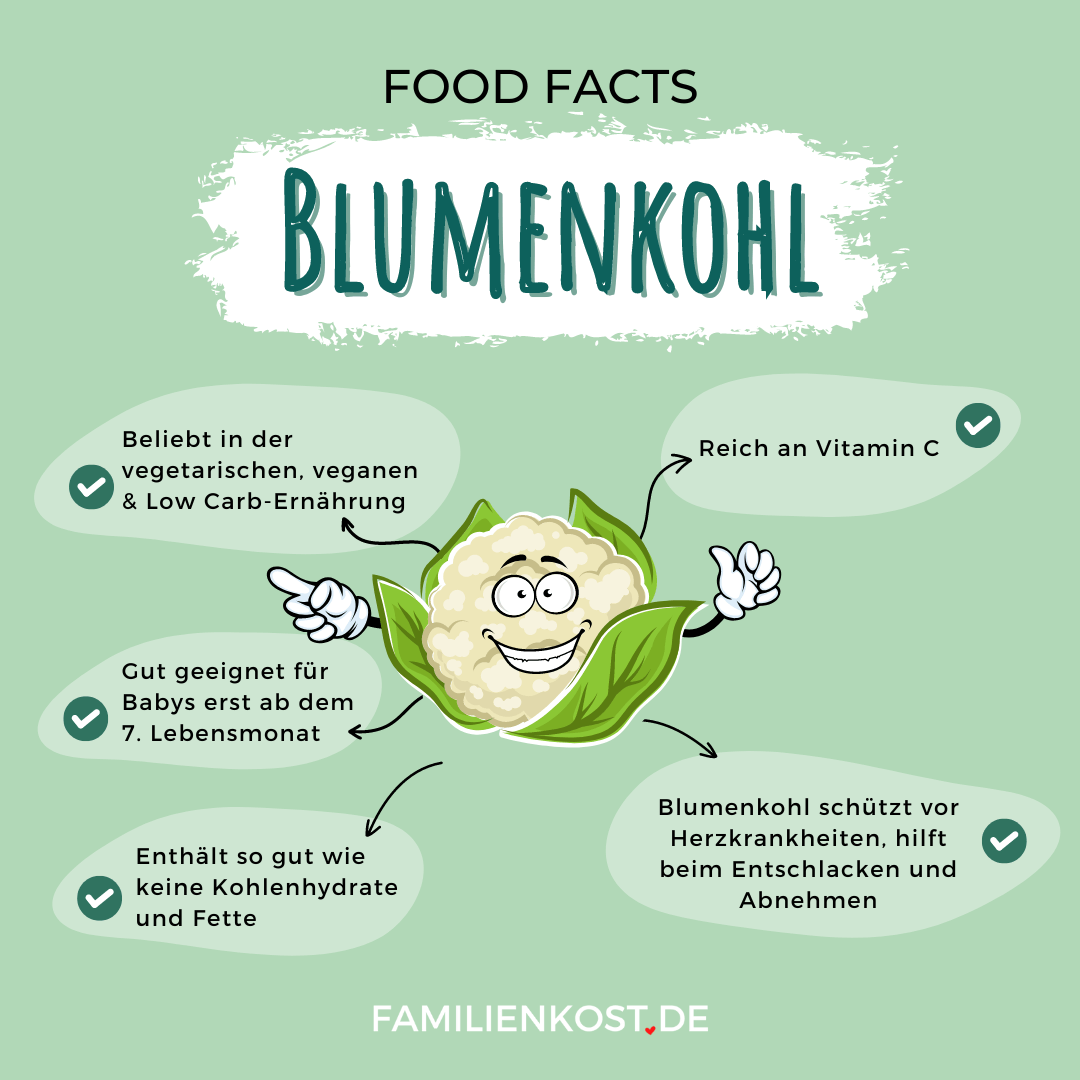 Blumenkohl ist gesund für Kinder