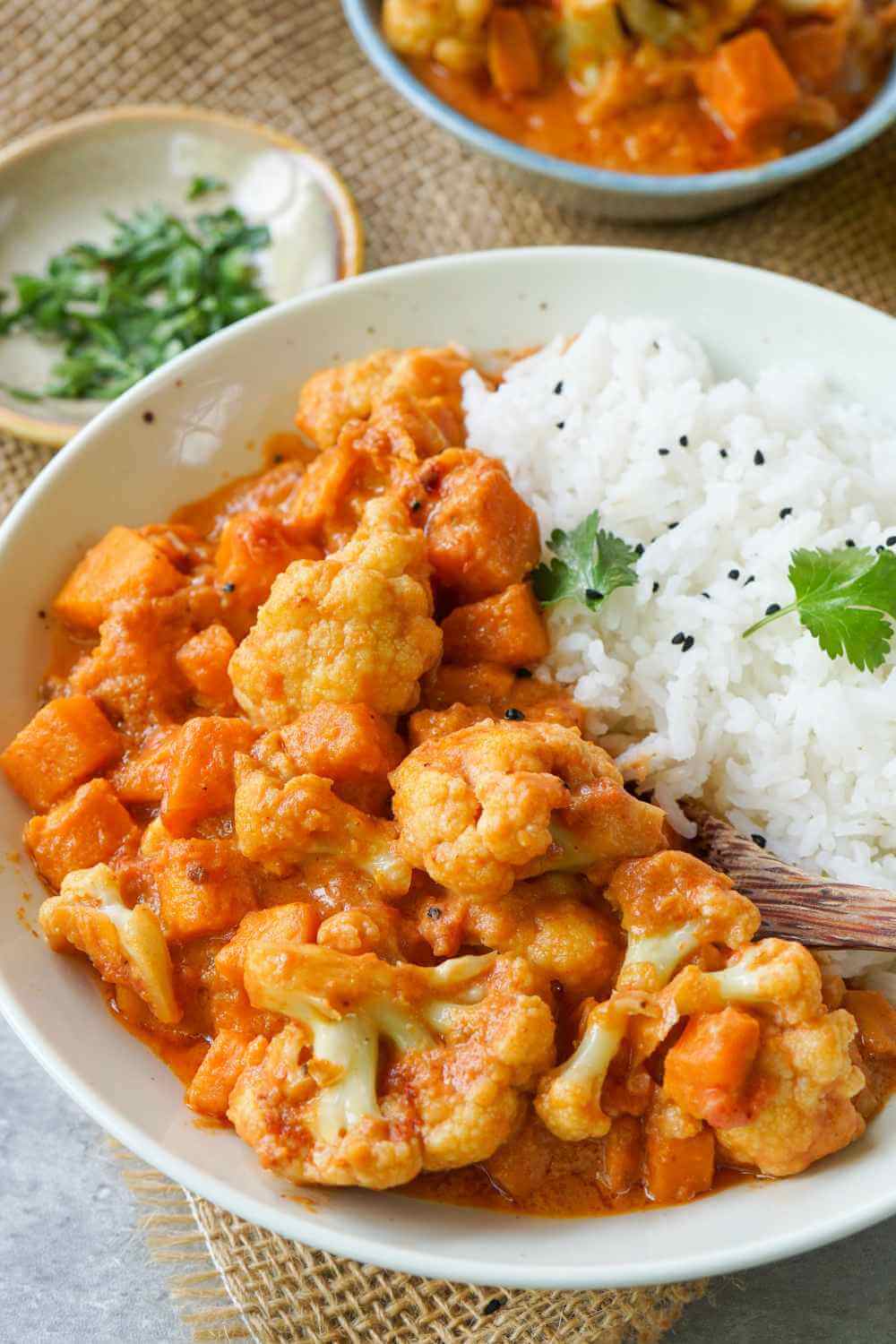 Blumenkohl Curry mit Kokosmilch