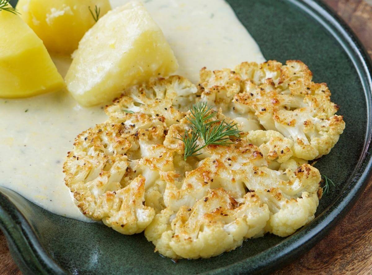 Blumenkohlschnitzel aus dem Ofen