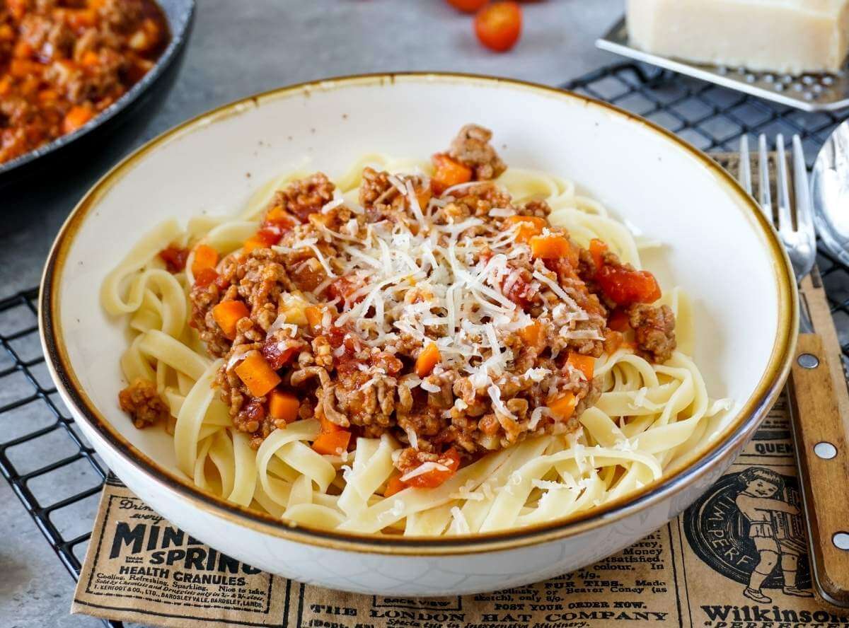 Bolognese Soße mit Tagliatelle Bolognese Soße mit Tagliatelle