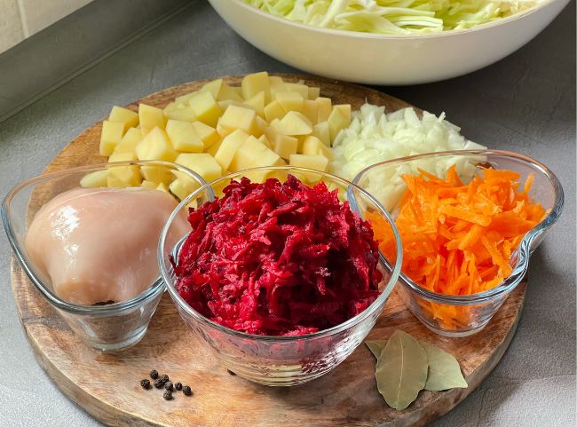 Borschtsch mit roter Bete Borschtsch mit roter Bete