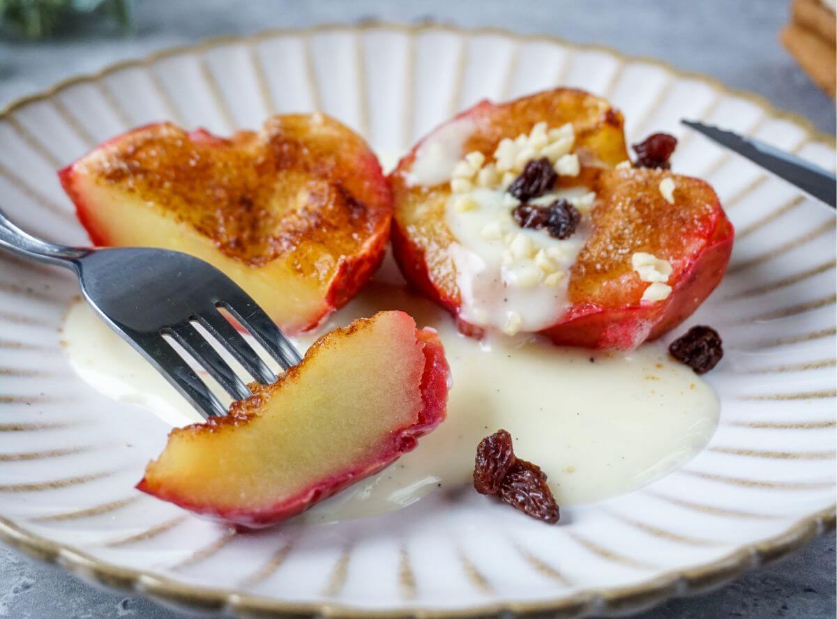 Bratapfel Vanillesauce Heißluftfritteuse Bratapfel Vanillesauce Heißluftfritteuse