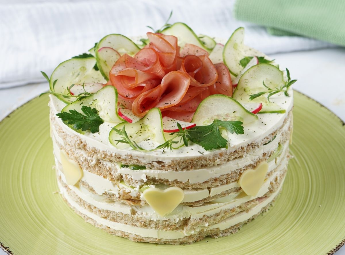 Brottorte mit Frischkäse Brottorte mit Frischkäse