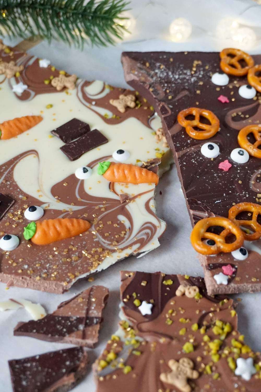 Bruchschokolade Weihnachten